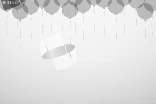 Image of balloons silhouette