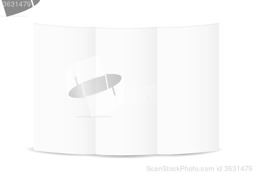 Image of white blank folded paper