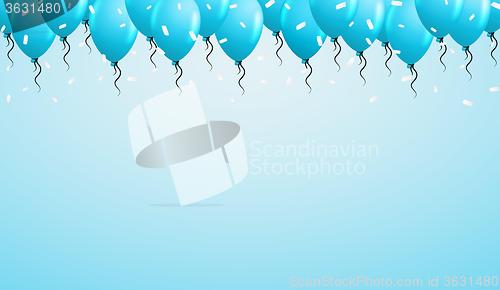 Image of balloons on the top
