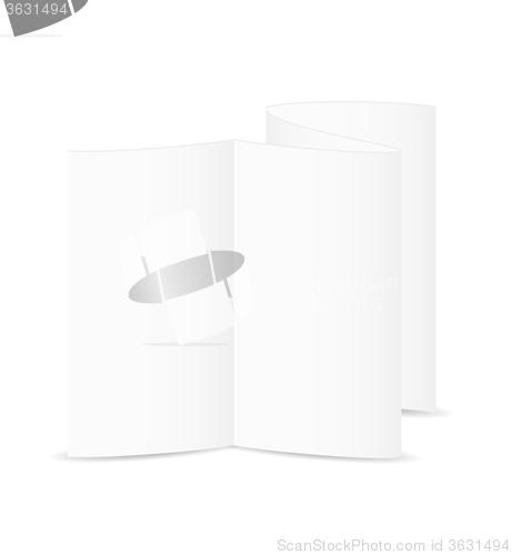 Image of white blank folded paper