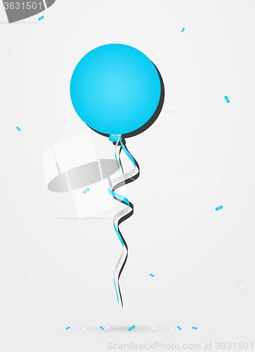 Image of balloon with confetti