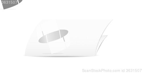 Image of white blank folded paper