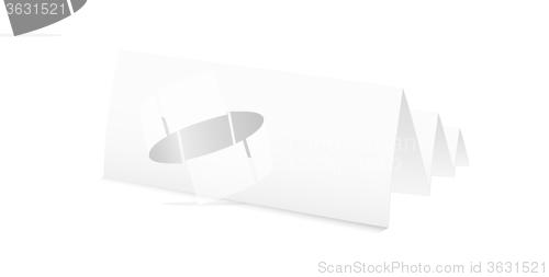 Image of white blank folded paper