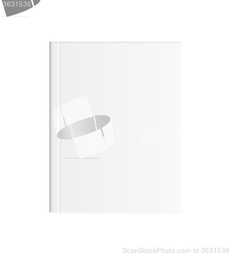 Image of white blank book