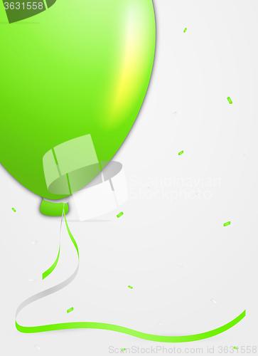 Image of green balloon detail