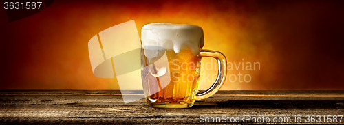 Image of Beer in mug on table