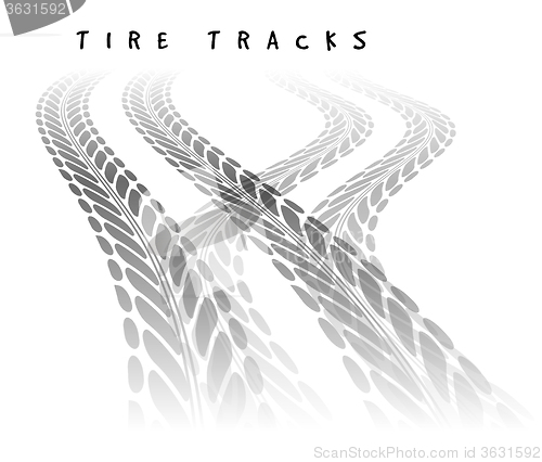 Image of Tire track background