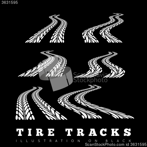 Image of Tire track background