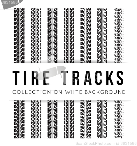 Image of Tire track background