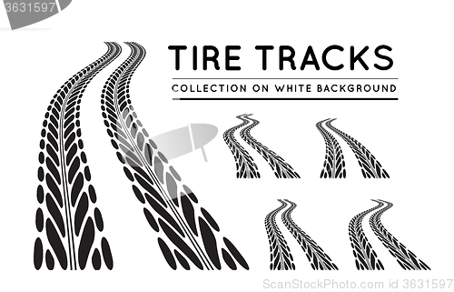 Image of Tire track background