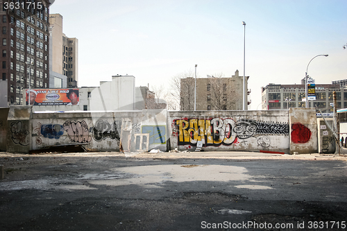 Image of Graffiti wall in Manhattan