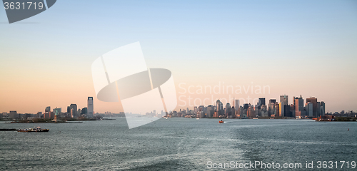 Image of Jersey City and Manhattan