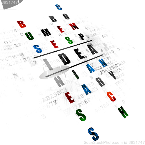 Image of Marketing concept: Idea in Crossword Puzzle