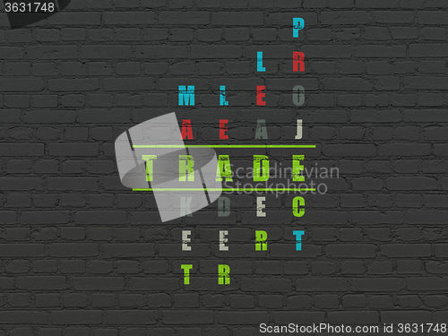 Image of Business concept: Trade in Crossword Puzzle