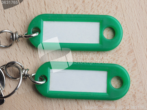 Image of Green keyring