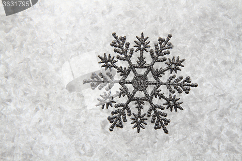 Image of christmas decoration in the snow