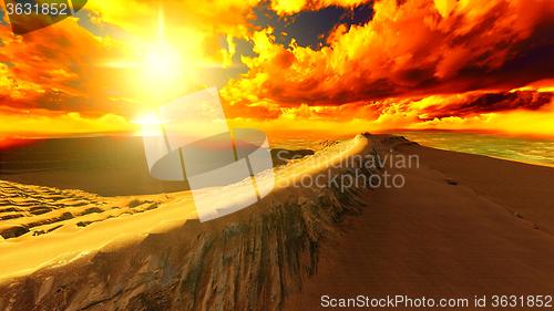 Image of Volcanic landscape panorama