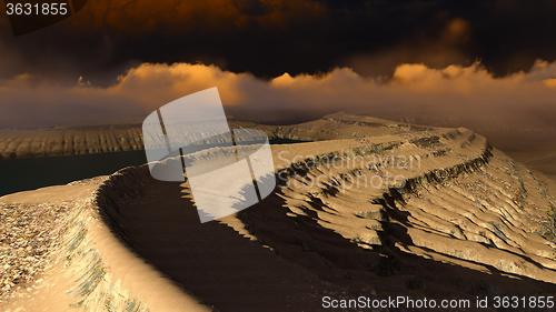 Image of Volcanic landscape panorama