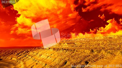 Image of Volcanic landscape panorama