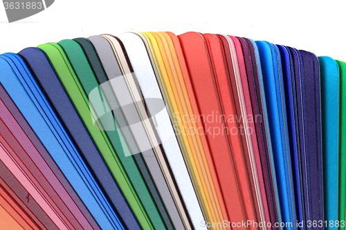 Image of detail of color palette 