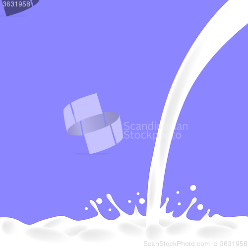 Image of Pouring Milk Splash