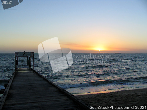 Image of sunset jetty