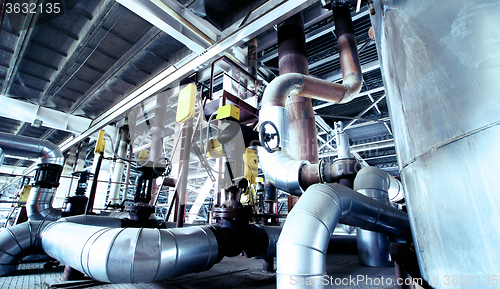 Image of Industrial zone, Steel pipelines and equipment