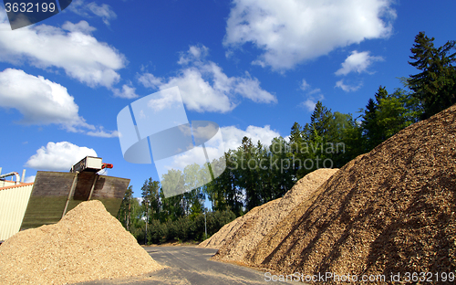 Image of fuel storage at bio fuel power plant  