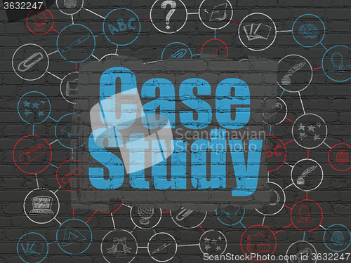 Image of Learning concept: Case Study on wall background