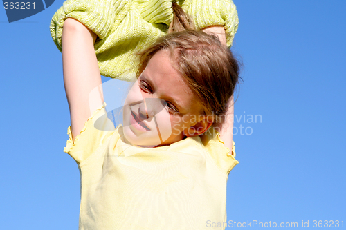 Image of Blue, blue sky over me...