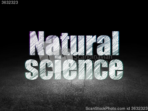 Image of Science concept: Natural Science in grunge dark room