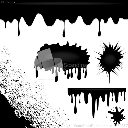 Image of Dark Ink Splatters