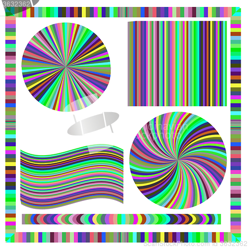 Image of Colorful Frame and Circle