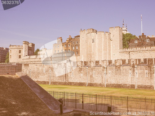 Image of Retro looking Tower of London