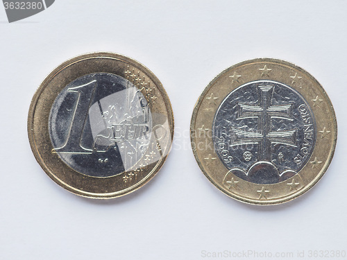 Image of Slovak 1 Euro coin