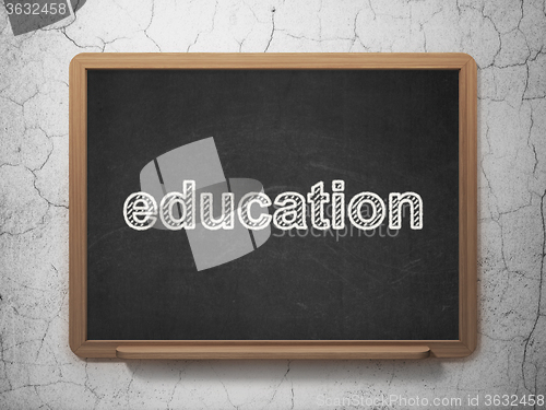 Image of Learning concept: Education on chalkboard background