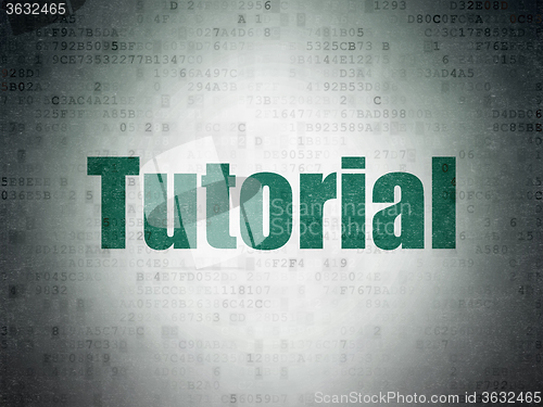 Image of Learning concept: Tutorial on Digital Paper background