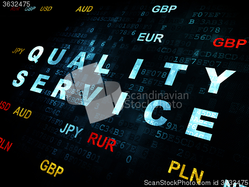 Image of Business concept: Quality Service on Digital background