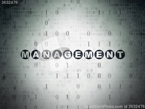 Image of Business concept: Management on Digital Paper background