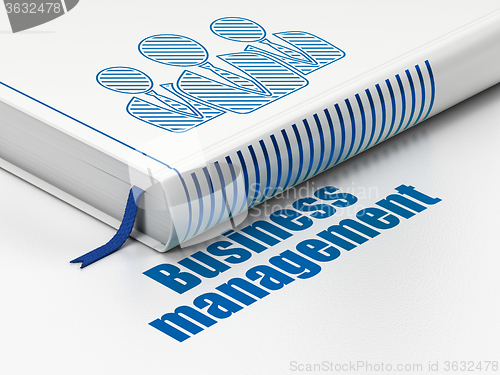 Image of Finance concept: book Business People, Business Management on white background