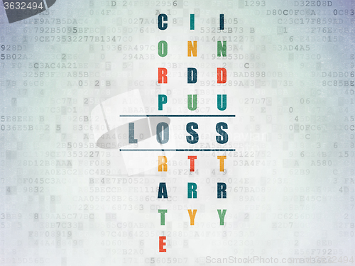 Image of Finance concept: Loss in Crossword Puzzle