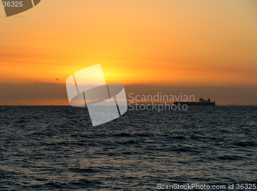 Image of ocean sunset