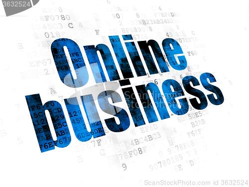 Image of Finance concept: Online Business on Digital background