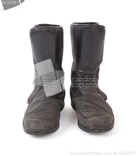 Image of Old motorcycle boots