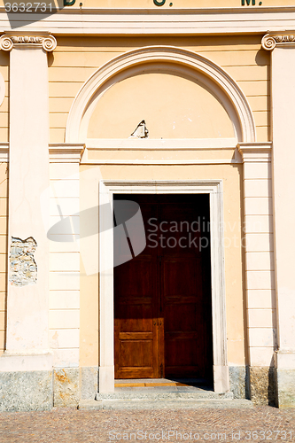 Image of wall door in italy land  architecture and  