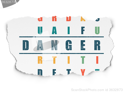 Image of Privacy concept: Danger in Crossword Puzzle