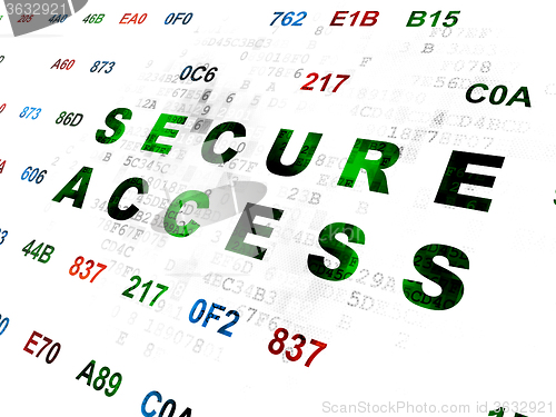 Image of Privacy concept: Secure Access on Digital background