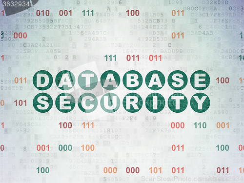 Image of Privacy concept: Database Security on Digital Paper background