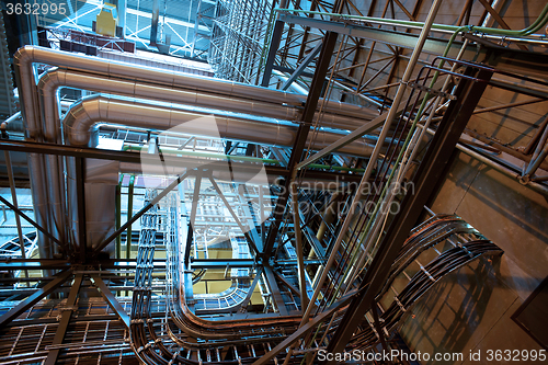 Image of Industrial zone, Steel pipelines and equipment