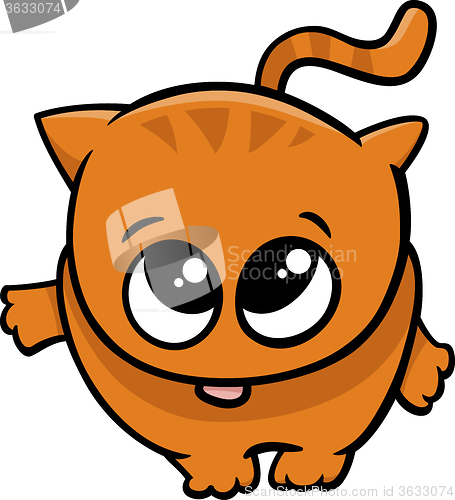 Image of cute little cat cartoon